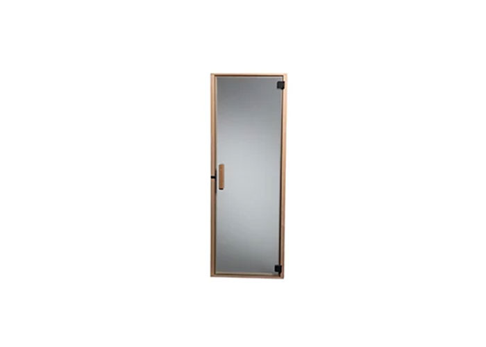 Satin-etched all-glass door 24x80