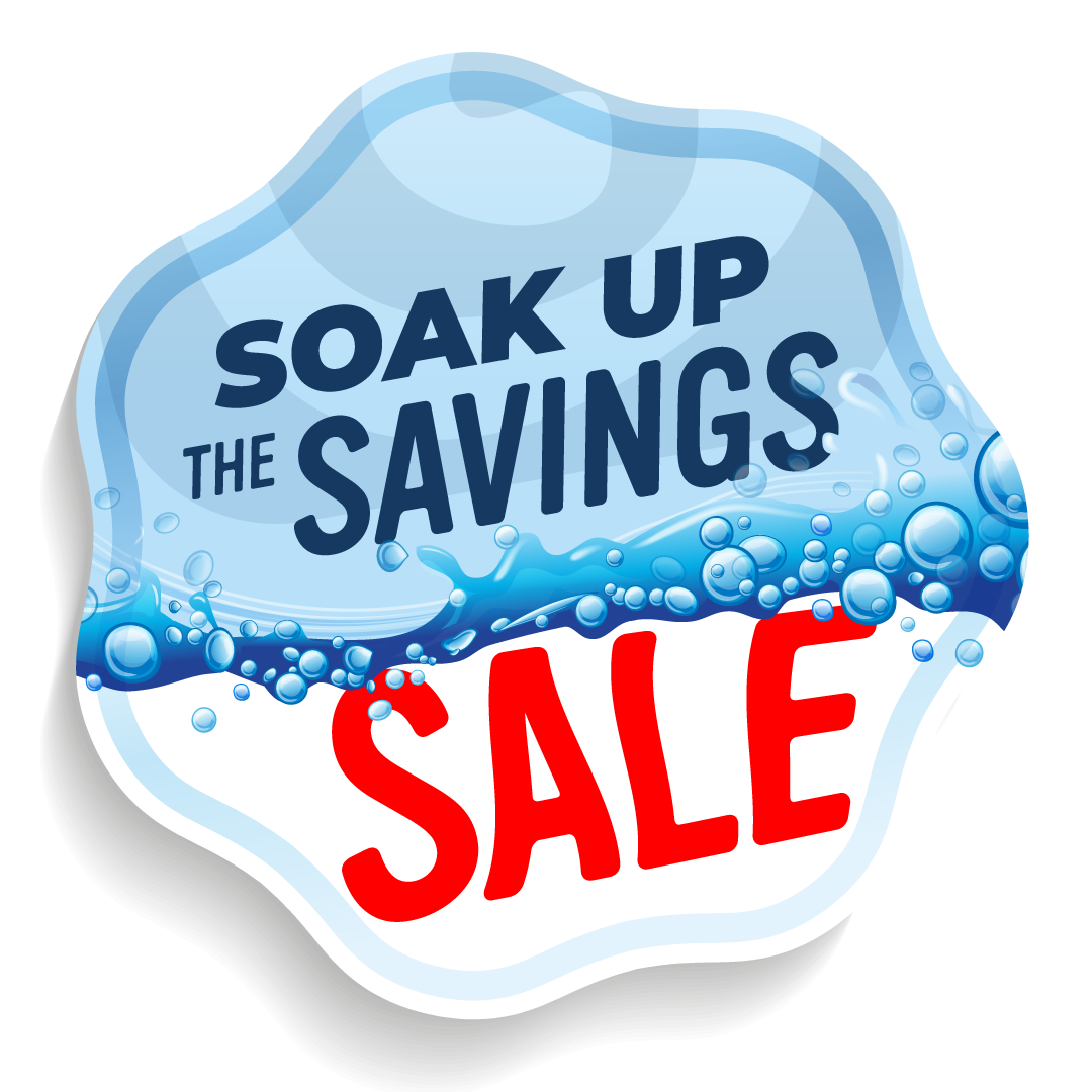 Soak Up The Savings Sale Logo
