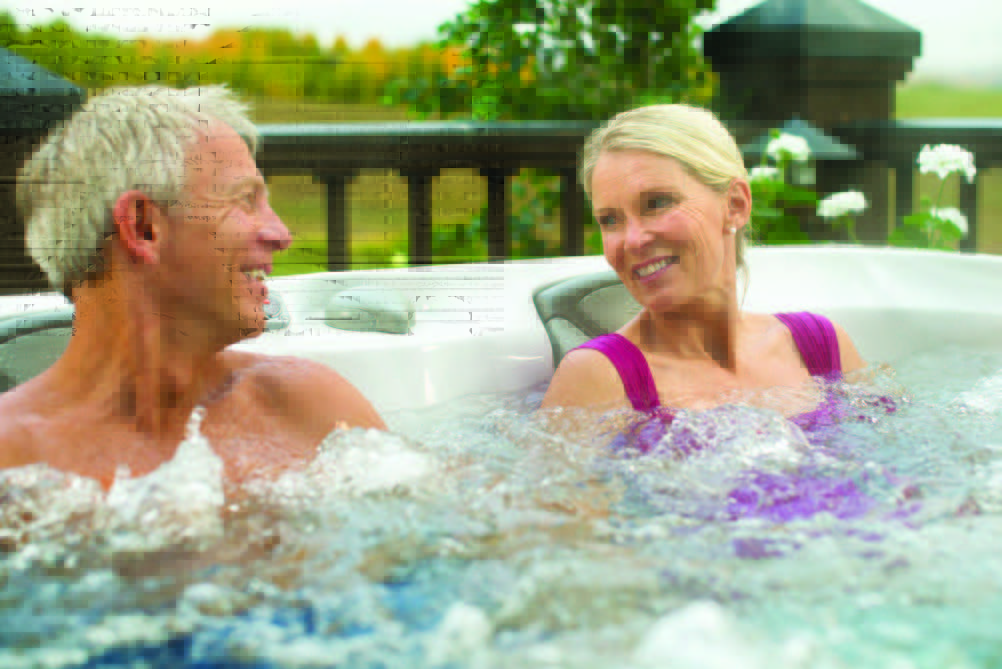 Spa Repair in New England get older people outside and into a hot tub