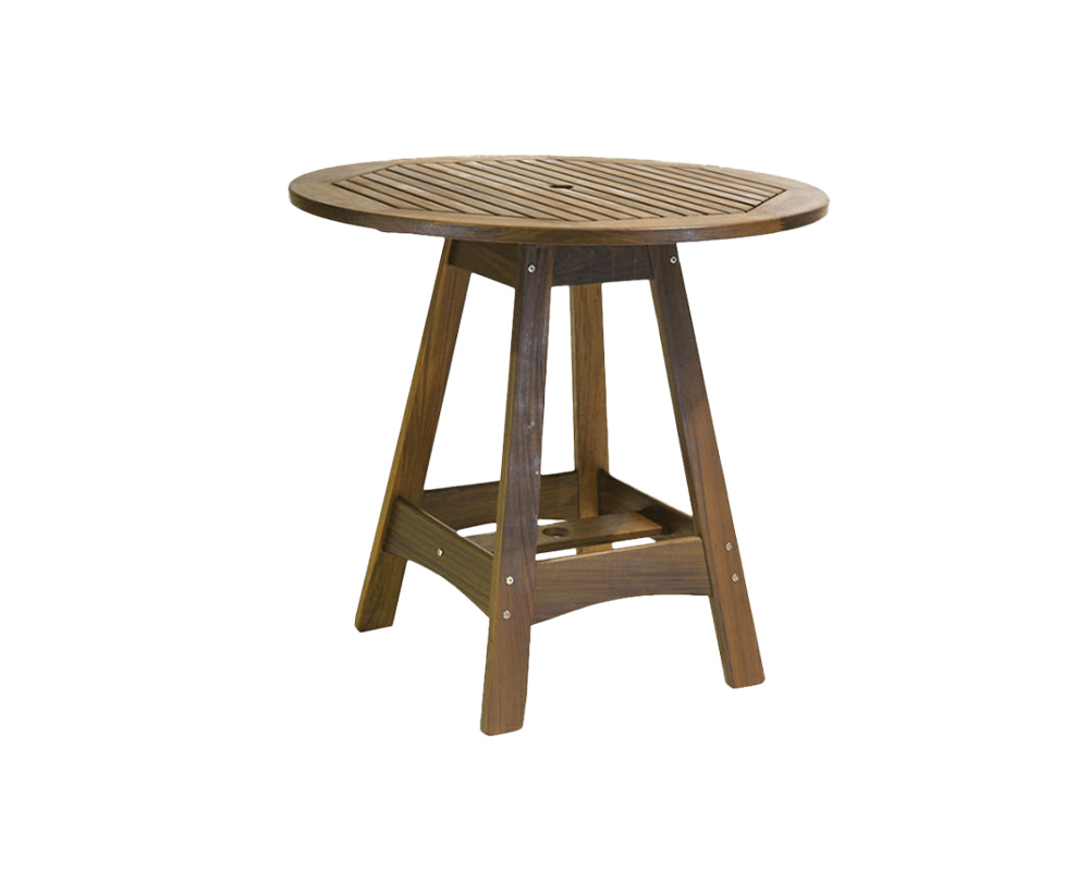 Heritage 41″ Capri Round Hi Dining Table | Classic Ipe