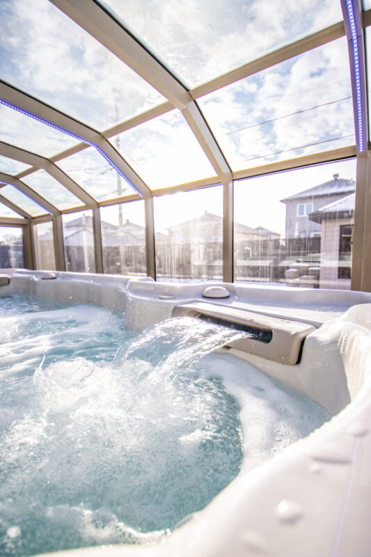 A Hydropool indoors.
