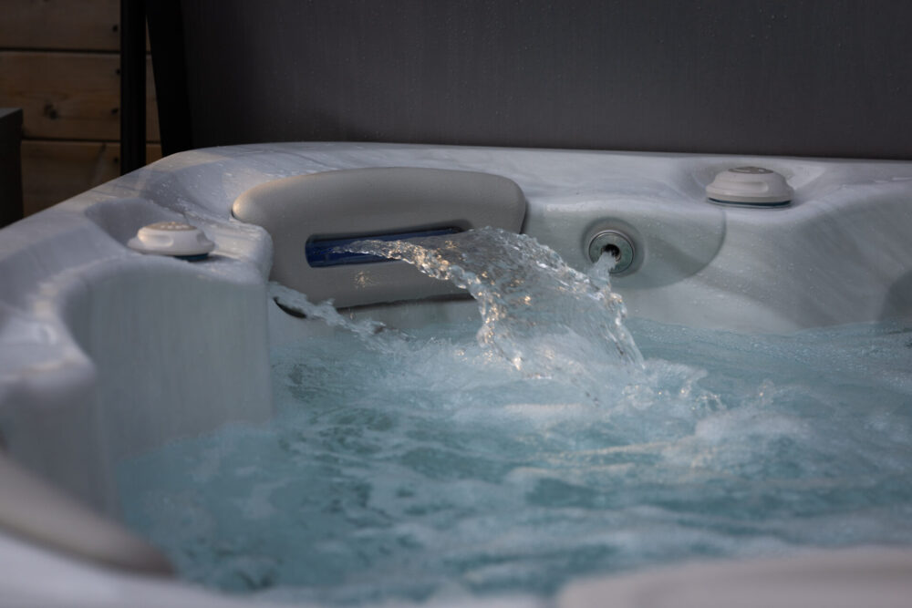 A hot tub up close.