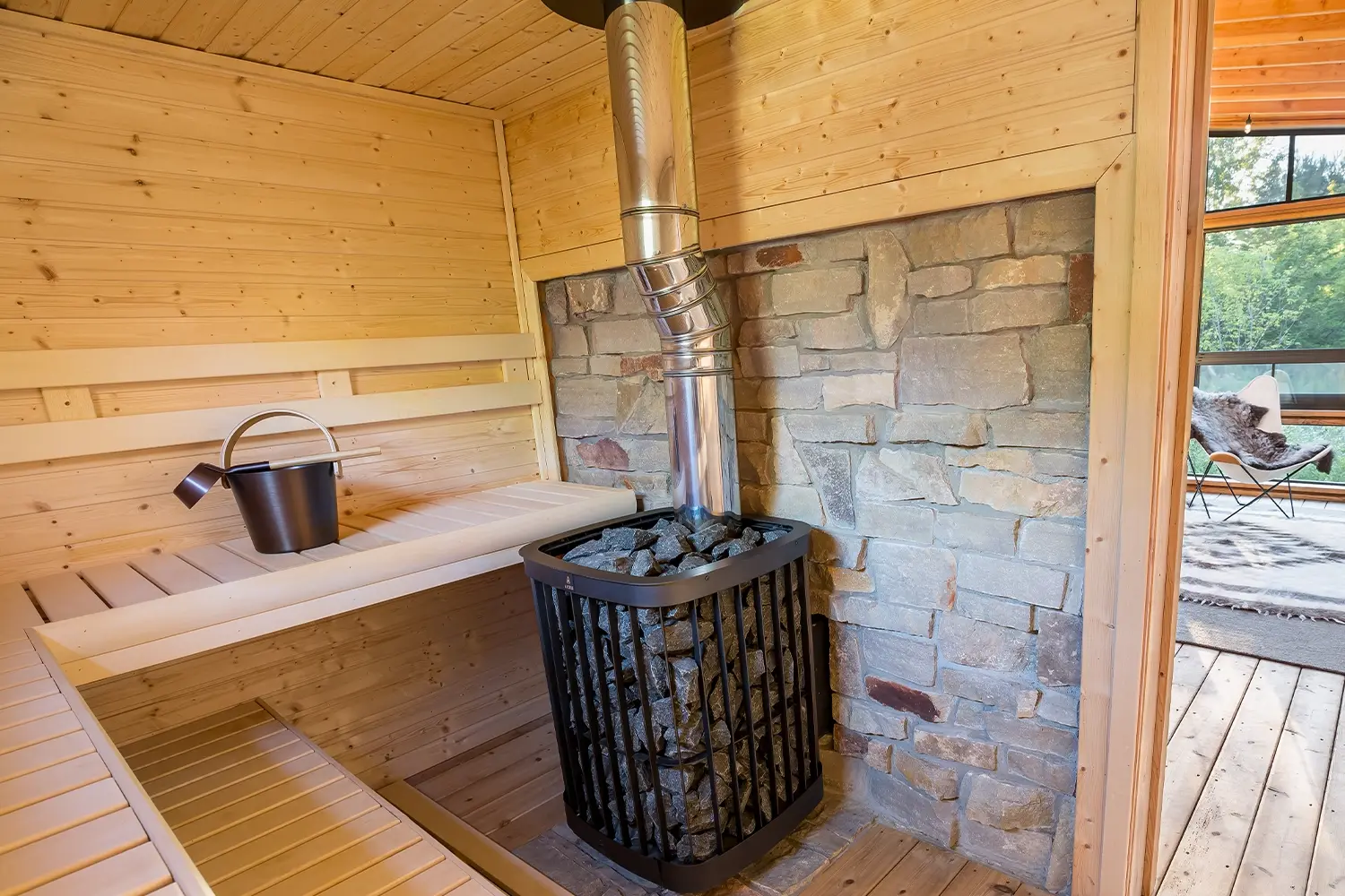 Finnleo Wood Burning Sauna Heater Installation
